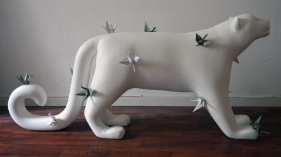 Snow Leopard / Poaching - a Sculpture & Installation Artowrk by Vethan Sautour